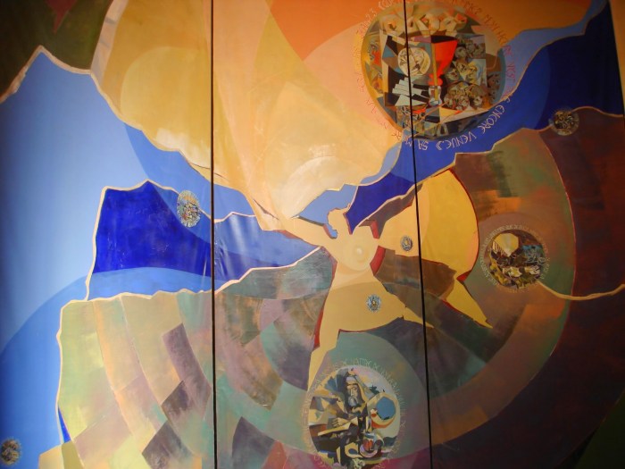 Toiles monumentales du choeur, Béatrice Signorelli & Etienne Voulhoux